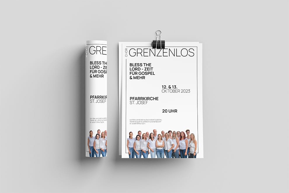 a4 flyer design_chor grenzenlos